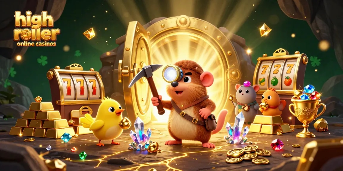 Engage with high roller online casinos through vibrant 3D adventure, showcasing fortune and excitement.