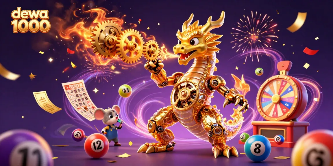 Experience excitement with dewa 1000 in this dynamic digital casino landscape filled with vibrant game elements.